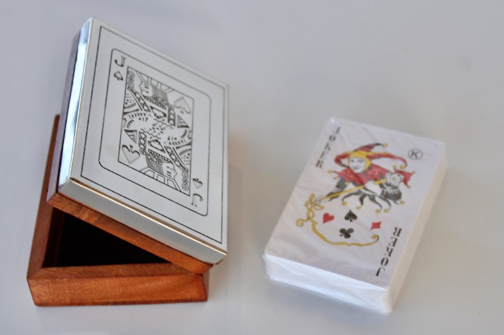 Jack Silver & Wood Card Box